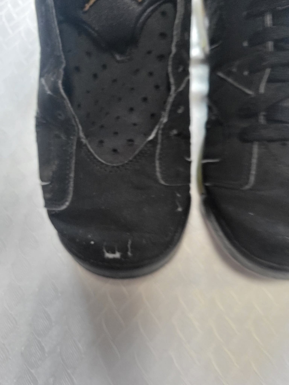 Air Jordan Black Suede Retro Sneakers with Gold Jumpman - Picture 12 of 13